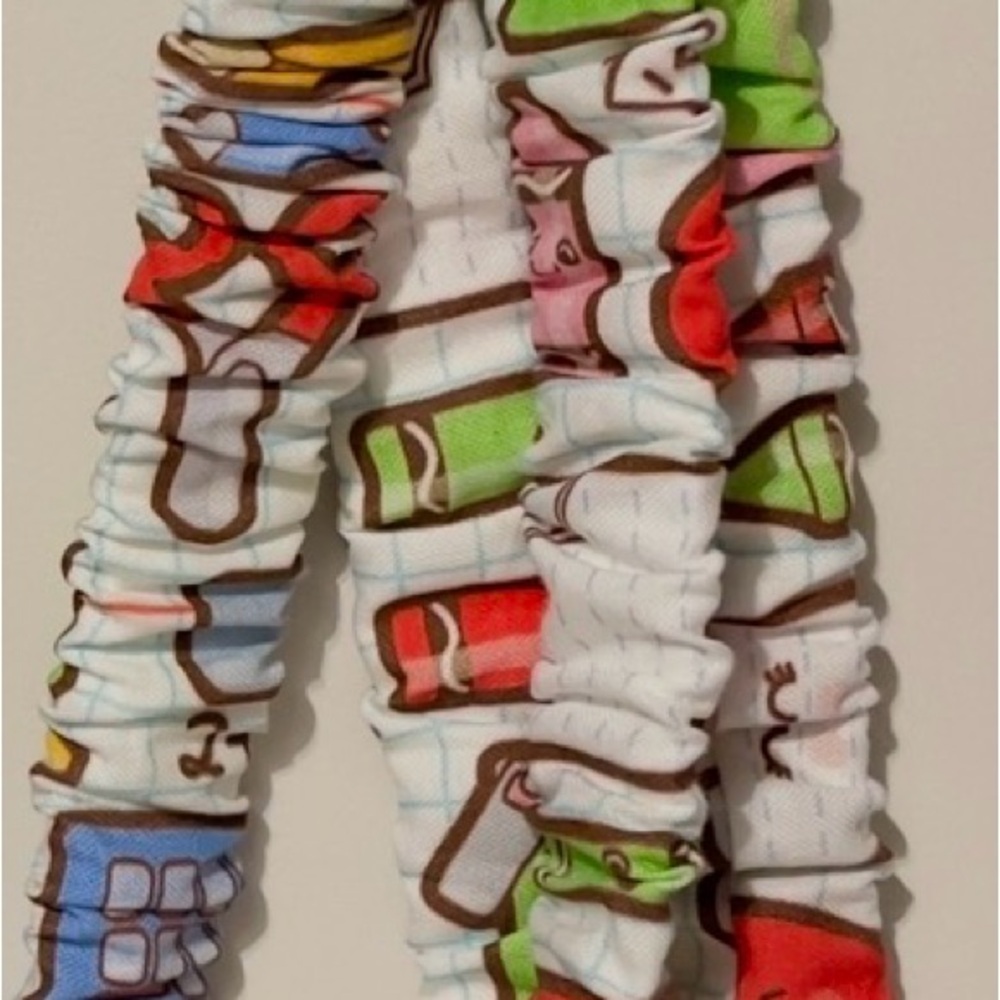 Colorful Cartoon School Supplies Lanyard